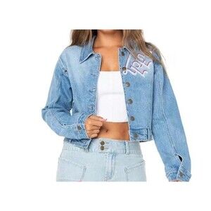 Von Dutch Women's Reverse Pants Denim Jacket Size: XL